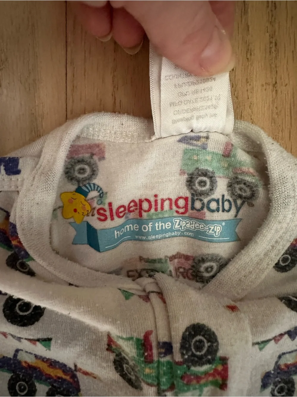 Zipadee-zip sleeping baby